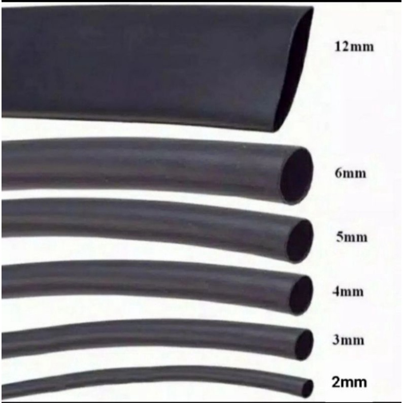 Isolasi bakar 2 mm / heat shrink 2mm / selang bakar / selongsong bakar