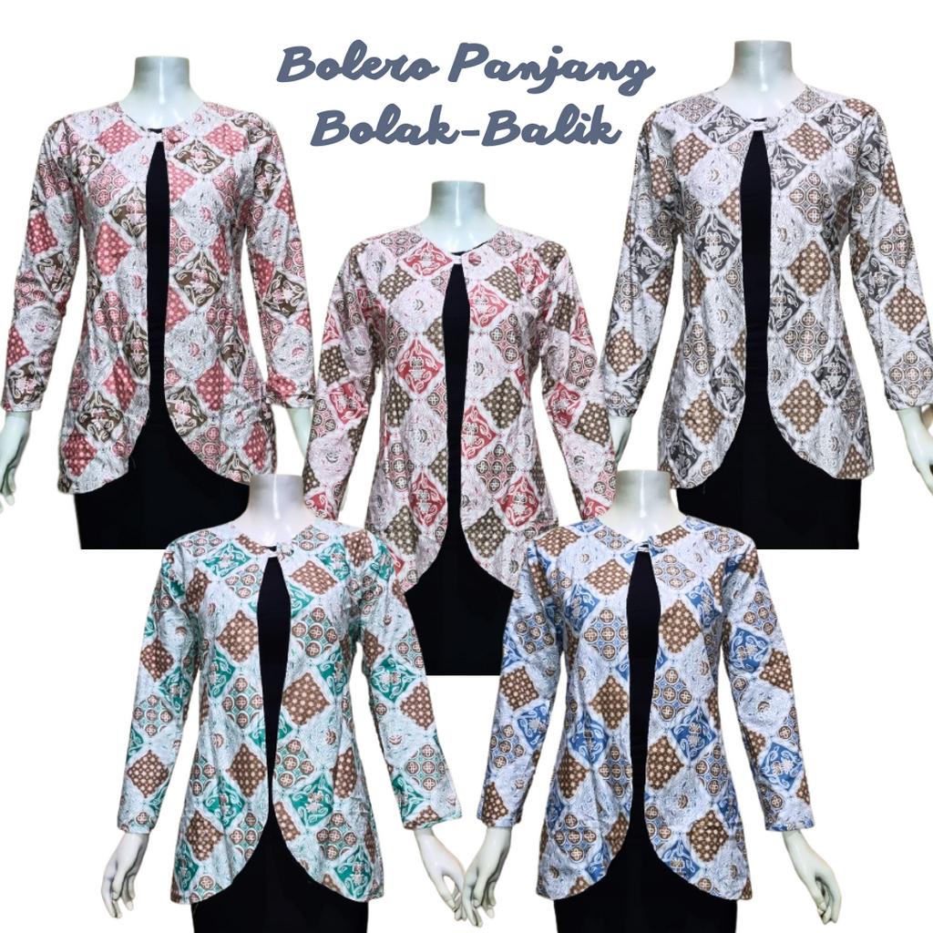 Bolero Batik Bolak-Balik Lengan Panjang