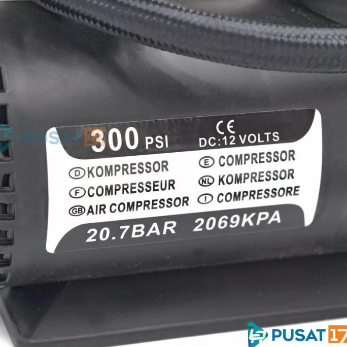 COMPRESSOR MINI 12VOLT 300PSI KOMPRESOR ANGIN BAN POMPA ANGIN ELEKTRIK