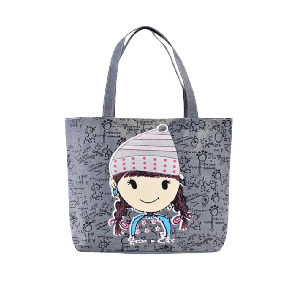 Tas Wanita Hand Bag Kekinian Motif Karakter Girl