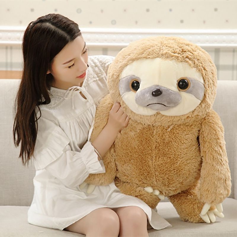 Boneka Bantal Plush Model Binatang Sloth Giant Lucu Untuk Hadiah Natal