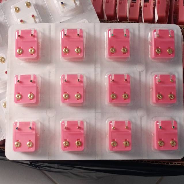 Anting tindik QPP/anting emas/krabu tembakOriginal malaysia Qpp mini