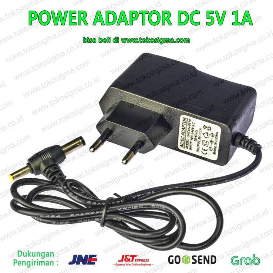 ADAPTOR POWER AC TO DC 5V 1A jek 5.5x2.5mm