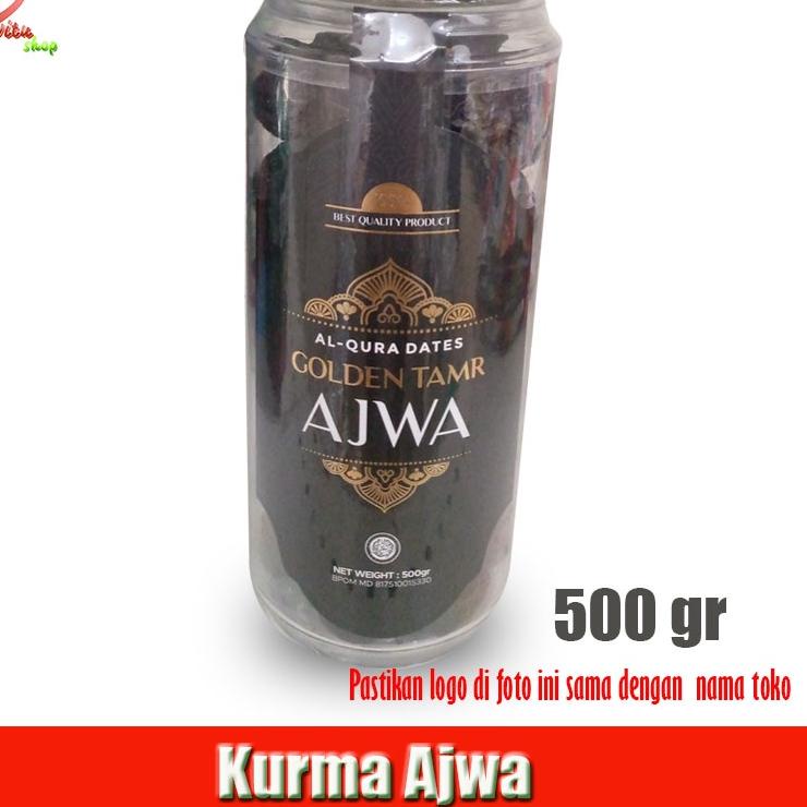 

[Vitu Shop] Kurma Ajwa Al Qura Dates Golden Tamr Ajwa 500gr