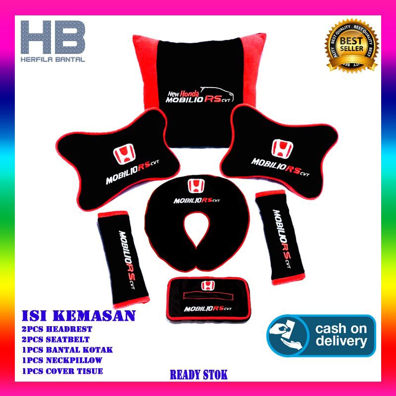 bantal mobil Honda Mobilio RS cvt aksesoris interior mobil Honda Mobilio RS cvt