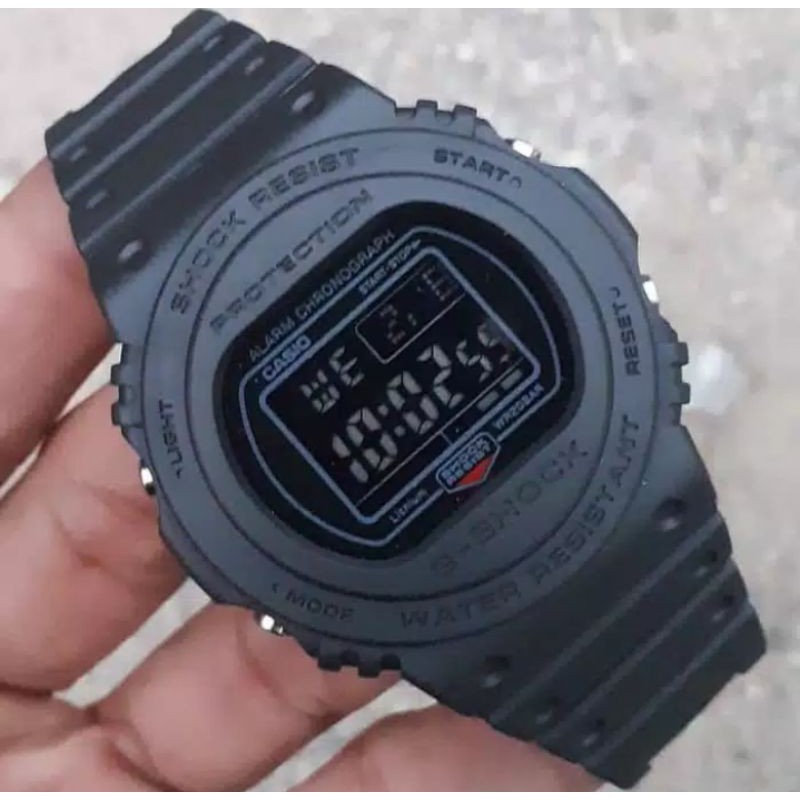 COD  CASIO FULLBLACK BULAT ANTI AIR JAM TANGAN PRIA WANITA