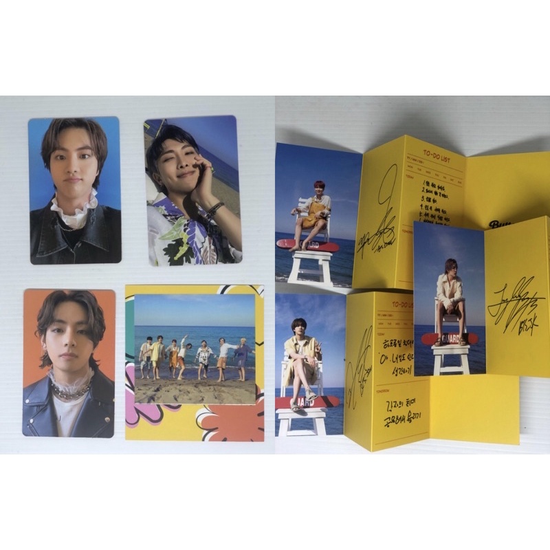 BTS - Butter Jin V Taehyung RM Namjoon Jungkook Jimin Photocard, Polaroid &amp; Message Card