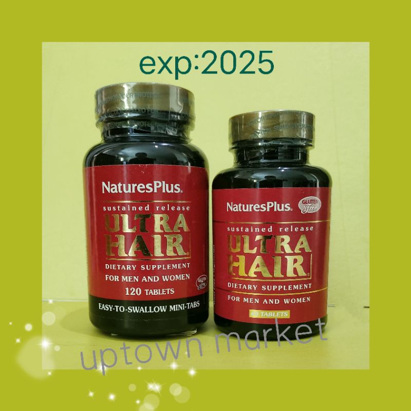 Jual Nature's Plus ULTRA HAIR 60/120 Tablets | Shopee Indonesia