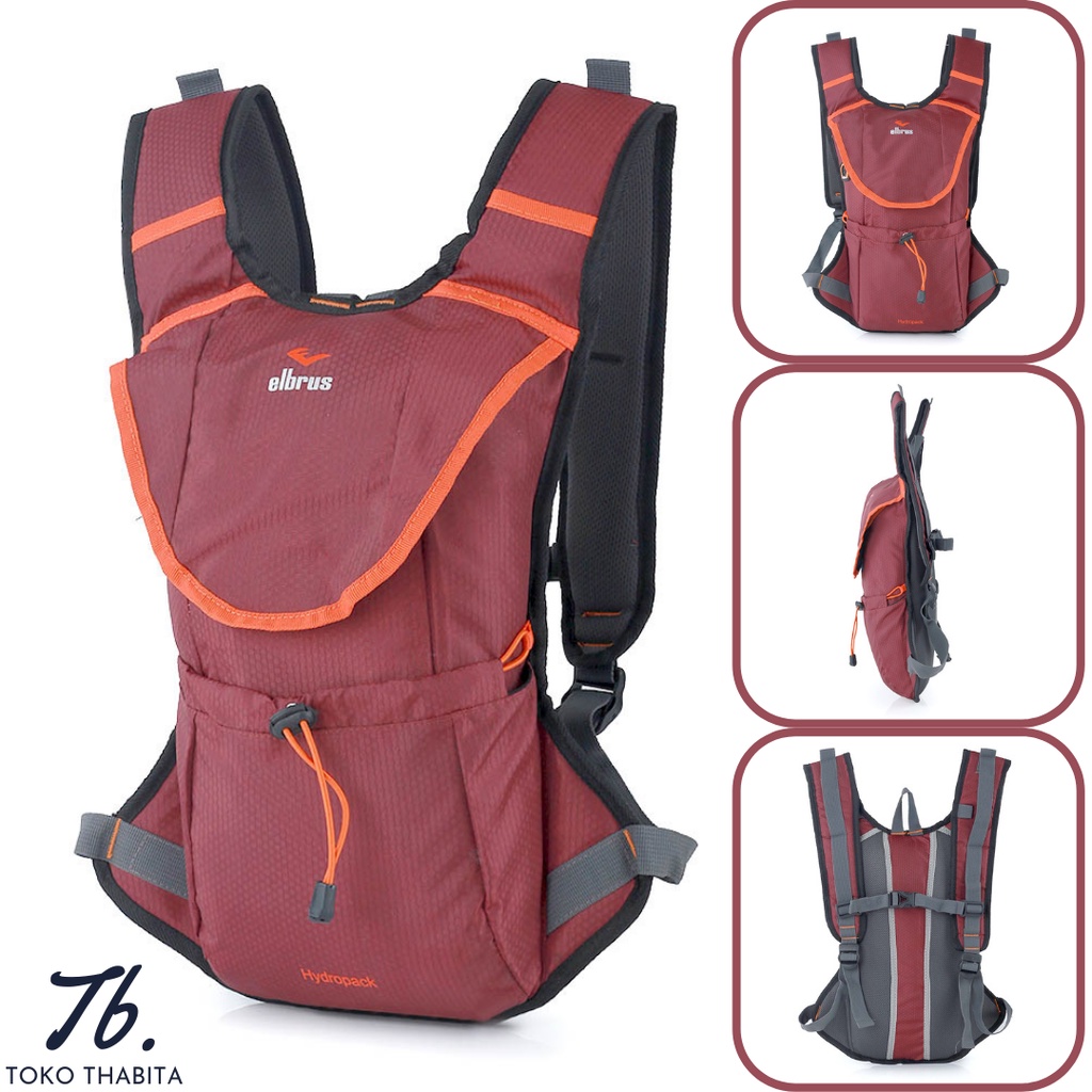 Tas Sepeda MTB Punggung Elbrus Hydropack 20 Liter Ransel Backpack Merah Marun