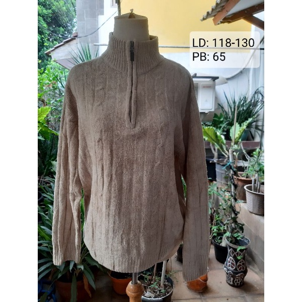 Sweater Rajut Zipper Coksu Jumbo Oversize XL-XXL UNISEX (Cowok-Cewek)