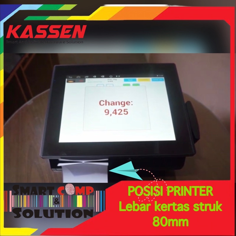 Mesin Kasir TouchScreen Android POSNDROID Kassen XA-10 Black 80mm