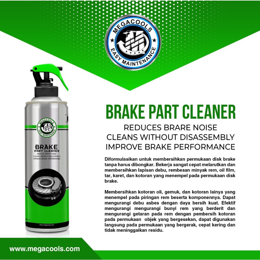 BRAKE CLEANER 500ML MEGACOOL // PELUMAS BAN MOTOR BRAKE