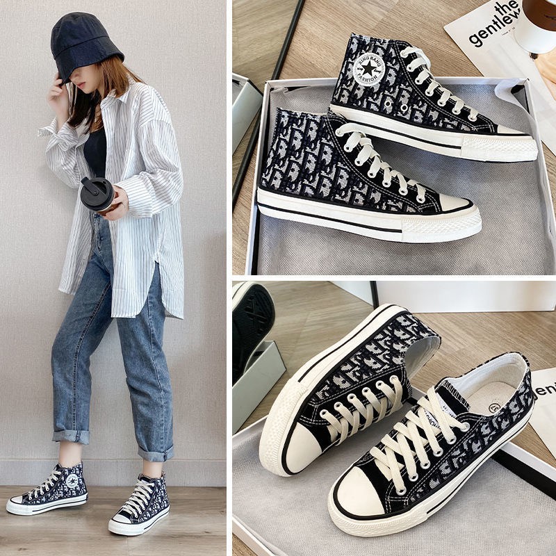 Sepatu Wanita Kanvas Sneakers Canvas Tali Cewek Model Terbaru Original Harga Murah Modis Stylist