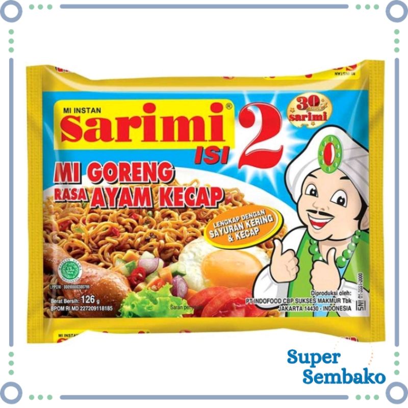 MIE INSTAN SARIMI ISI 2 MI GORENG INSTAN RASA AYAM KECAP 125g SEMBAKO MURAH MAKASSAR