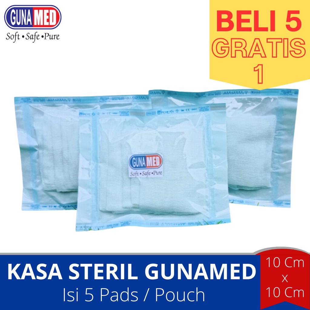 KASA STERIL 10CM X 10CM (BAHAN 40CM X 20CM) ISI 5 PCS /POUCH