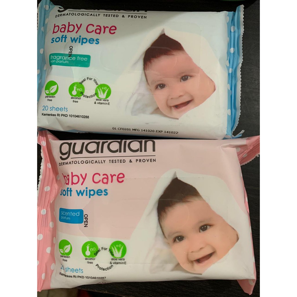 Jual GUARDIAN BABY CARE SOFT WIPES ISI 20 SHEETS / TISSUE BASAH BAYI ...