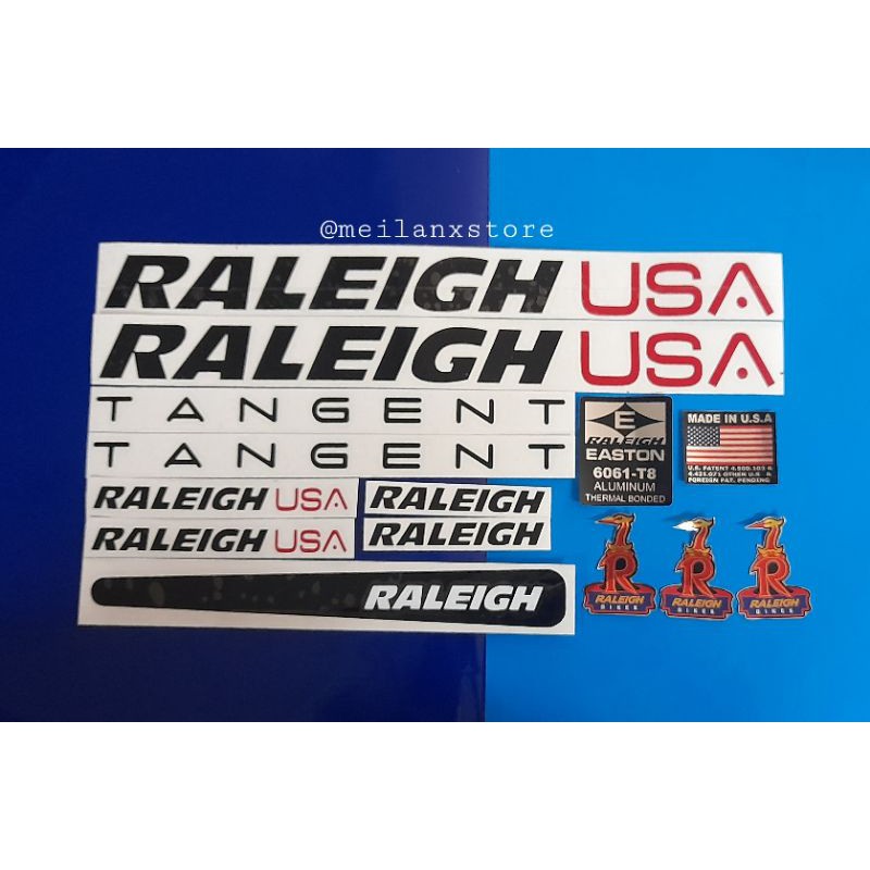Stiker Sepeda Raleigh Usa