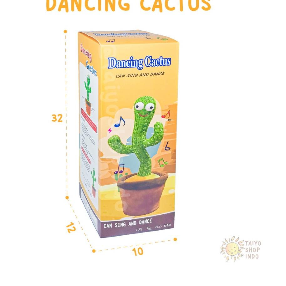 ← Mainan Anak Dancing Cactus USB BOX Kaktus Joged Musik Bicara Menari ♝