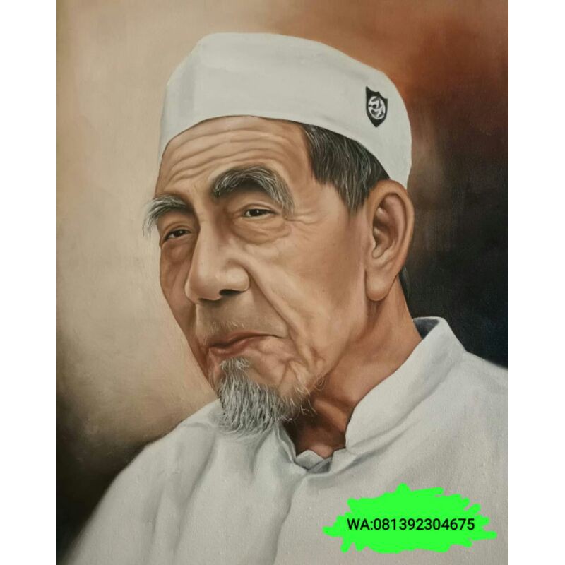 Lukisan wajah kanvas (30x40)