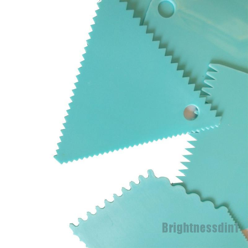 6 Pcs / set Pengikis Pemotong Adonan Icing Fondant Krim Pastry Untuk Dekorasi Kue