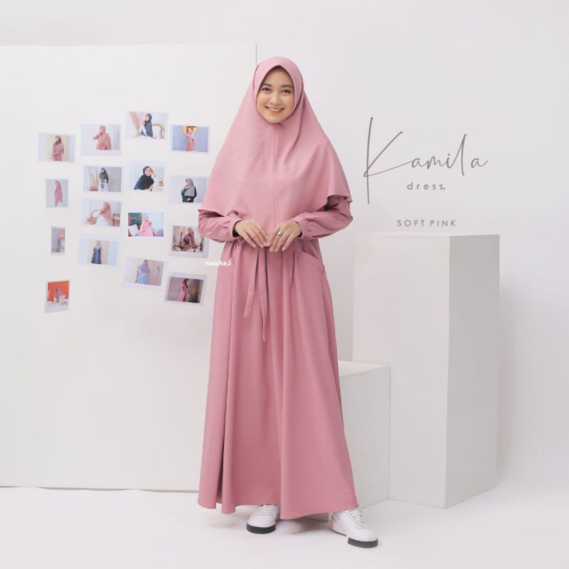 kamila set dinah  bergo dress koleksi naisha