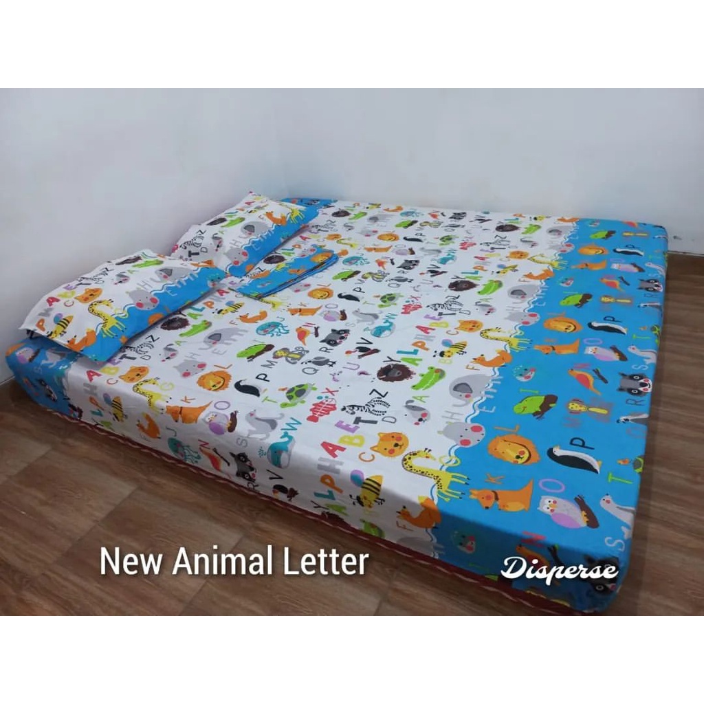 Sprei Fitted Karet Sprei Karakter Jungle Animal Sprei Jungle Animal Little Sprei Motif Hewan Sprei G