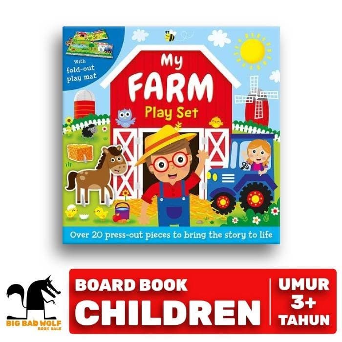 Press-Out And Play Board: My Farm Play Set