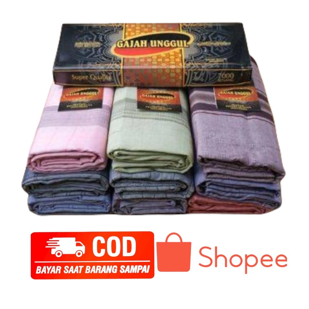 Sarung Gajah Unggul Tenun Dobby Murah/sarung gajah unggul terlaris/sarung gajah unggul terbaru