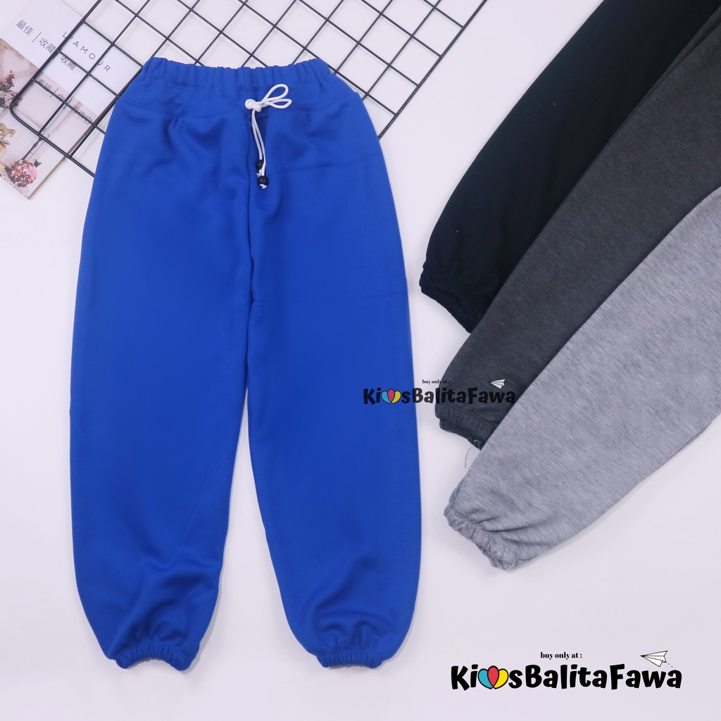 (UNIVERSAL) Jogger Molly Uk 1-12 Tahun / Joger Pants Anak Perempuan Cowok Murah Celana Panjang Polos