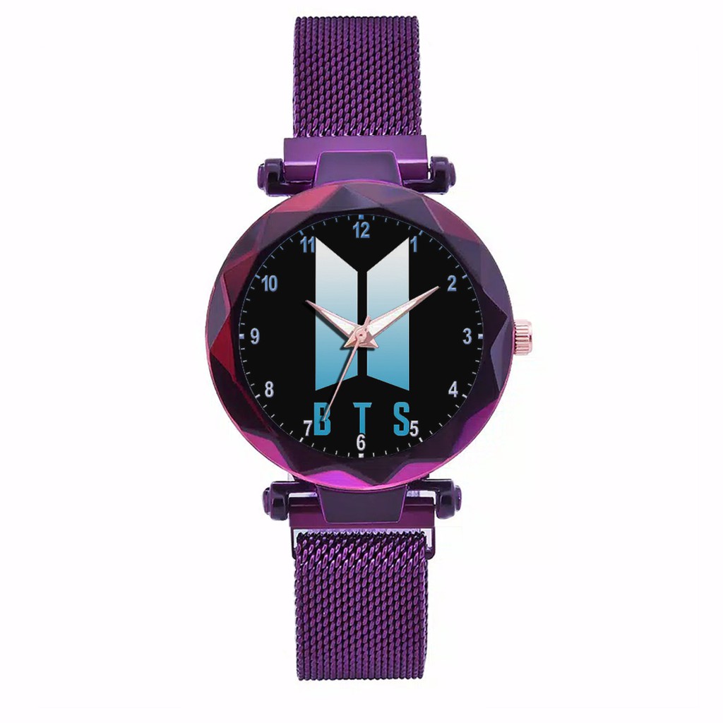 Jam Tangan Wanita Custom - KPOP BTS Free Box &amp; Batre Cadangan 5