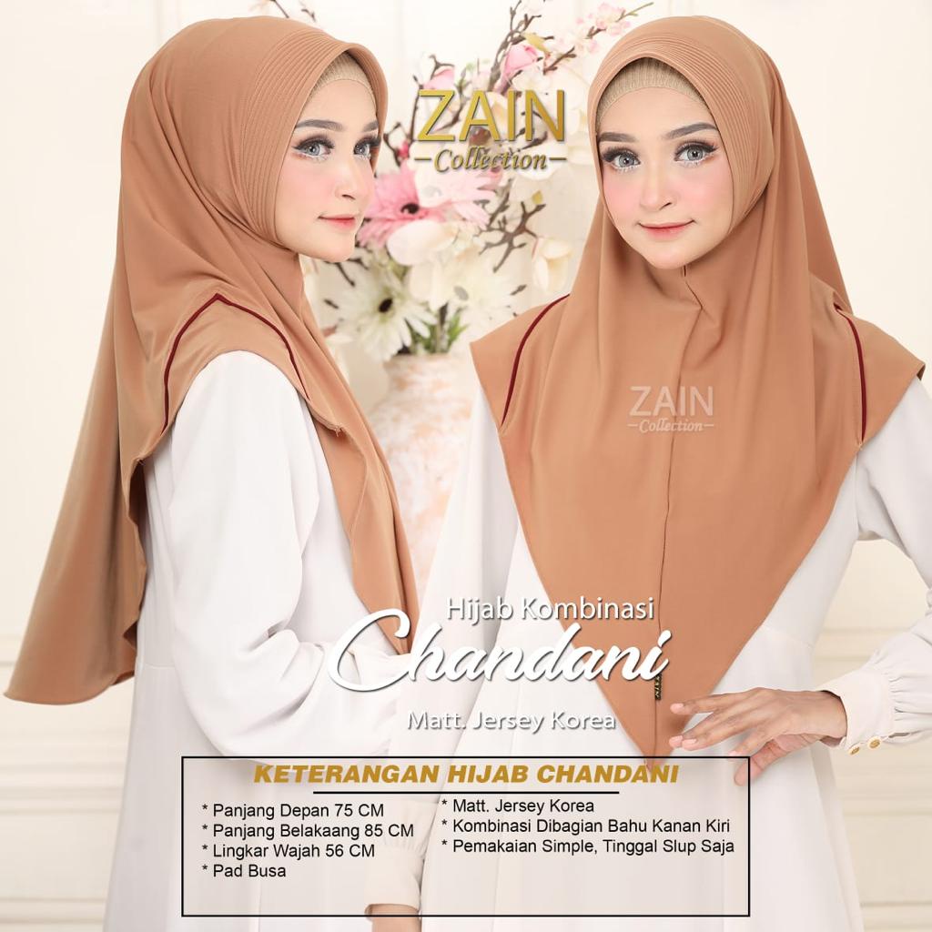 Jilbab Instan Bergo Chandani Ori Zain Collection-MOCCA