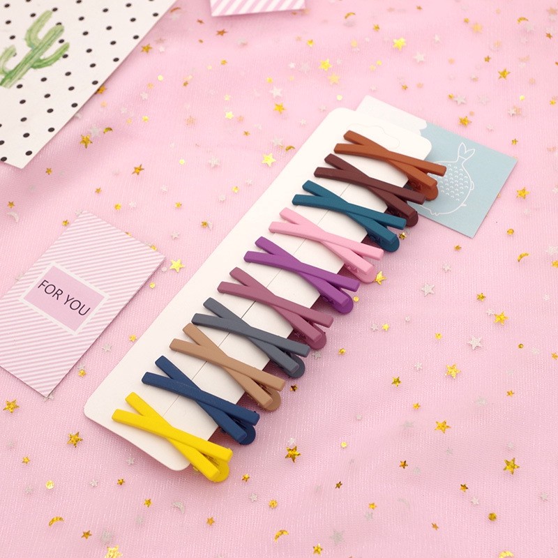 Jepit Rambut Korea Anak Dewasa Warna Warni Polos Jepita Rambut Korean Fashion Matte Colour Murah Praktis