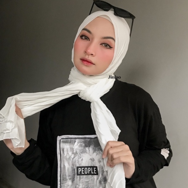 JINISO - Aura Wave Earth Tone Pashmina Full Plisket-4