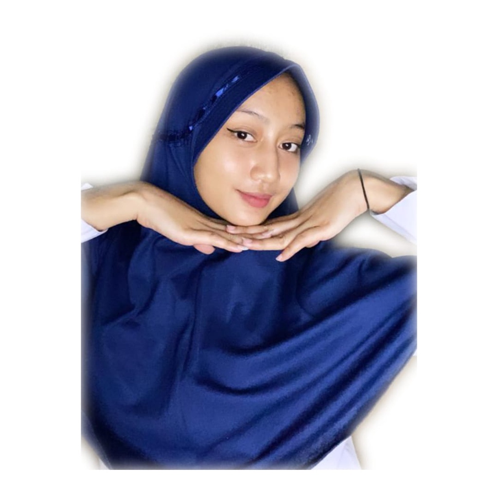 Kerudung Serut Sekolah Hemy Bahan PE Doubel 2022 terlaris /bisa bayar ditempat