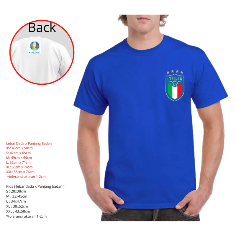 kaos tshirt timnas euro 2020 / 2021 SPANYOL BELANDA  ITALIA anak dewasa