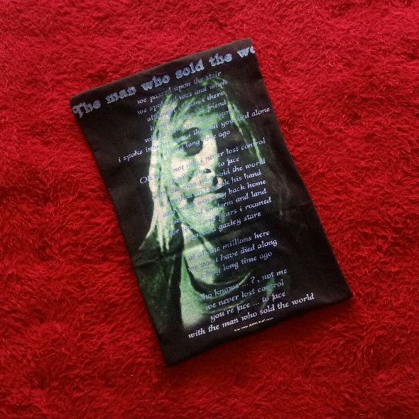 Kaos Band Nirvana Kurt Cobain Bootleg Tag Moving Blue Vintage Cr. 2001