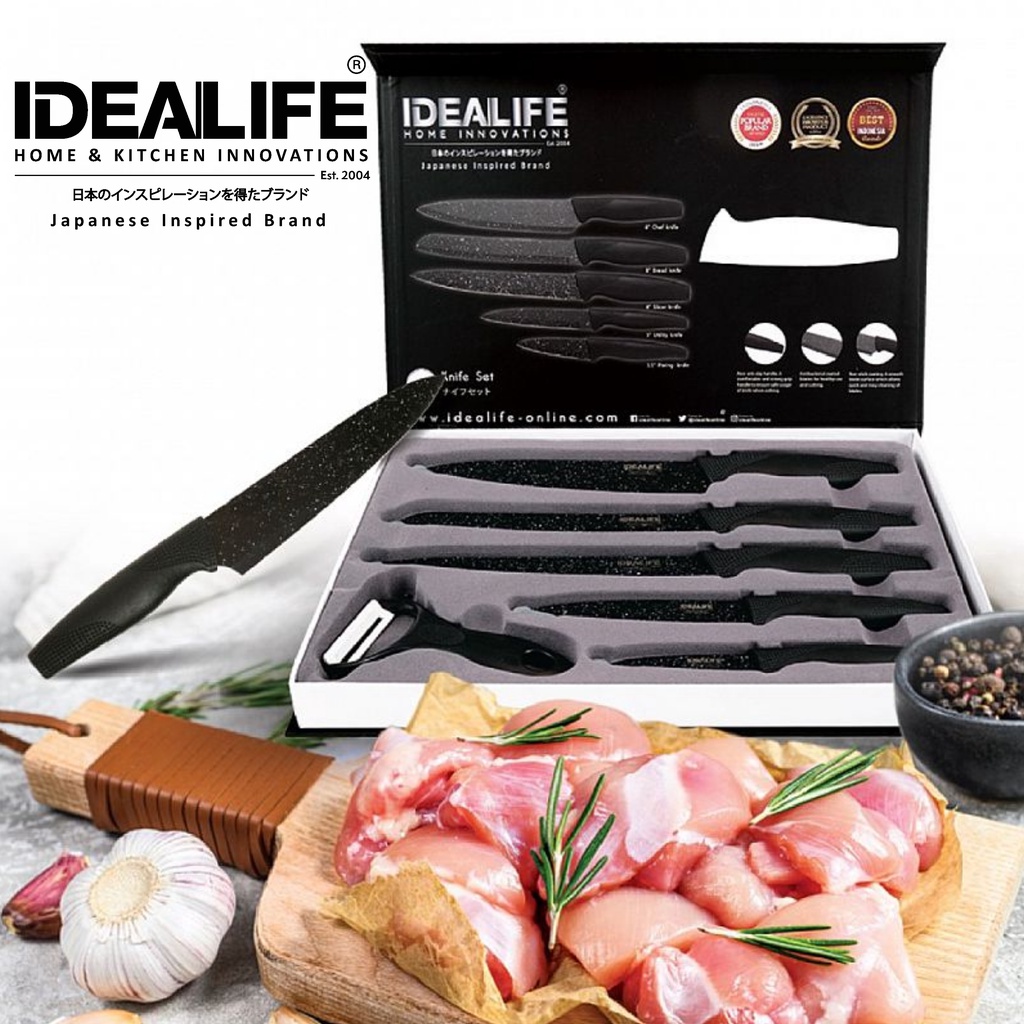 Pisau Set Idealife IL 160 Knives Set Ideal Life 160 Ceramix Box IL-160 Knifes Set Pisau Dapur Idealife IL-160