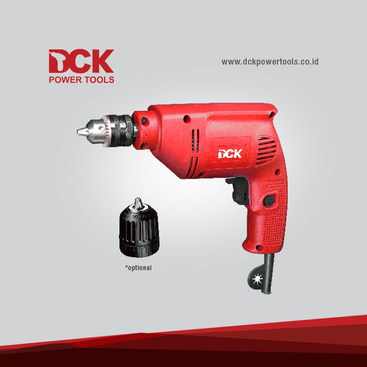 DCK KJZ10A Mesin Bor 10 mm Besi Kayu Variable Speed Electric Drill