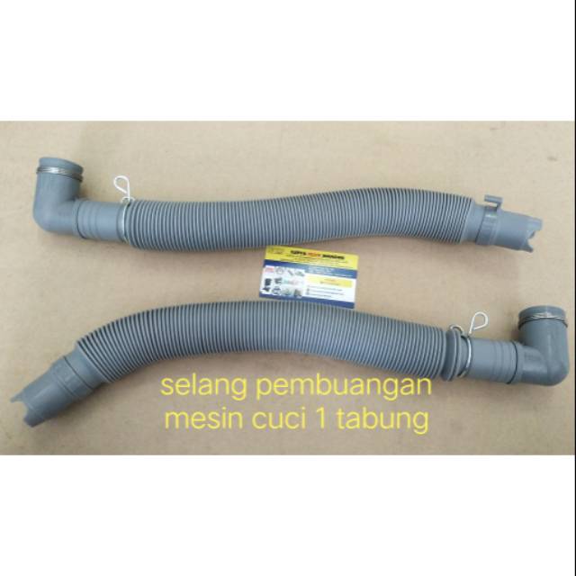 selang pembuangan mesin cuci 1 tabung abu2 / selang drain mesin cuci 1 tabung abu2