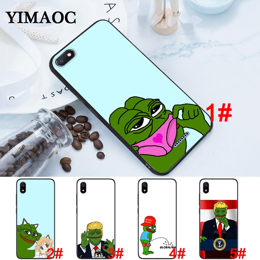 Soft Case Motif Meme Smug Frog Pepe Untuk Xiaomi A3 Pro Mix 2s Max