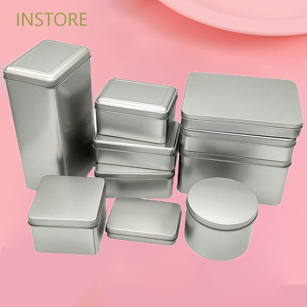  Kotak  Kaleng  Kecil Warna Silver Untuk Perhiasan Shopee 