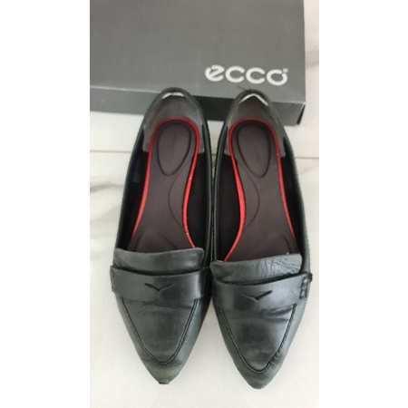 Rockport Black Leather Flat Shoes