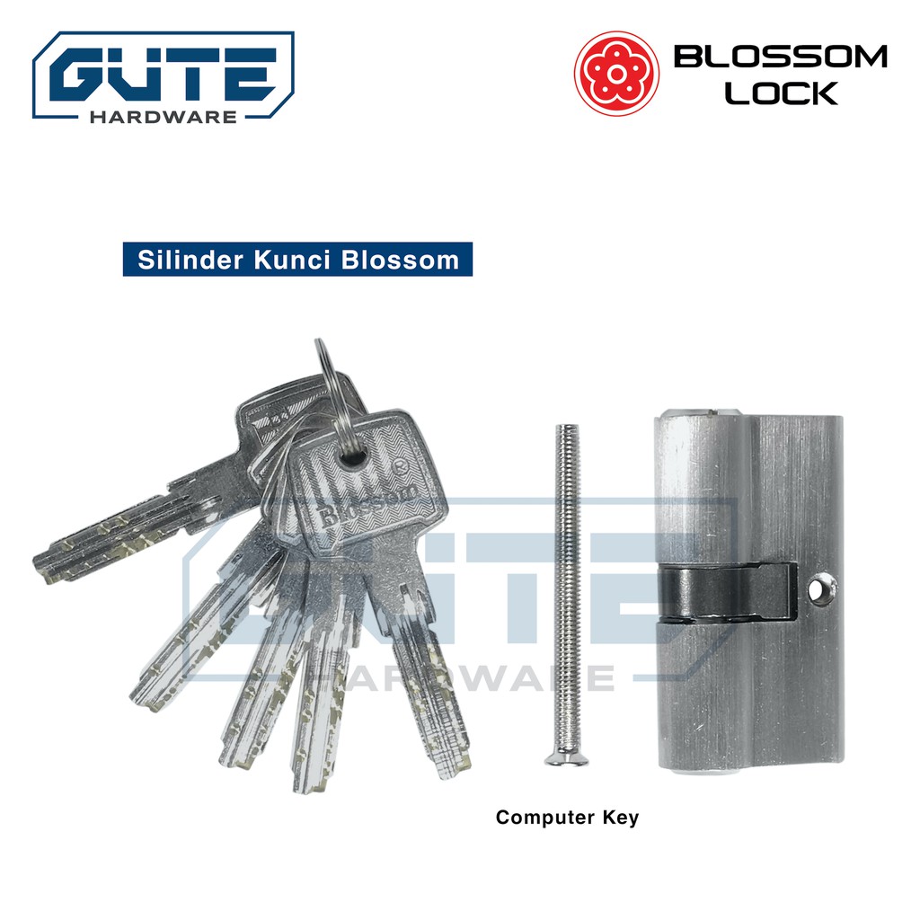 SILINDER / LUBANG KUNCI PINTU BESAR (KUNCI KOMPUTER) MERK BLOSSOM UK BESAR 60 MM