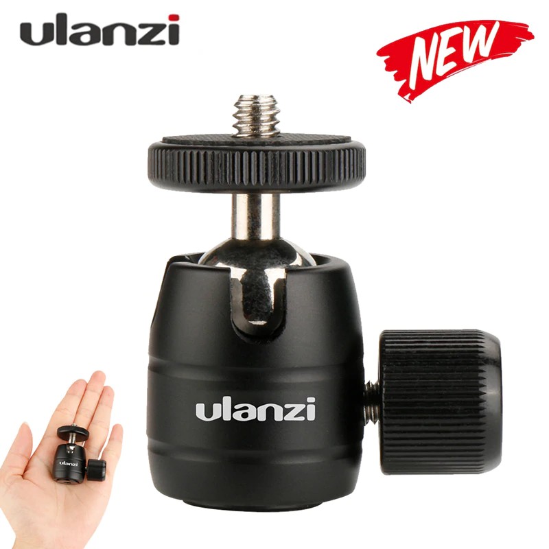 Free Ongkir ya Ulanzi Mini Swivel Ballhead Mini Tripod Camera Head Small Tripod for Camera Tripod