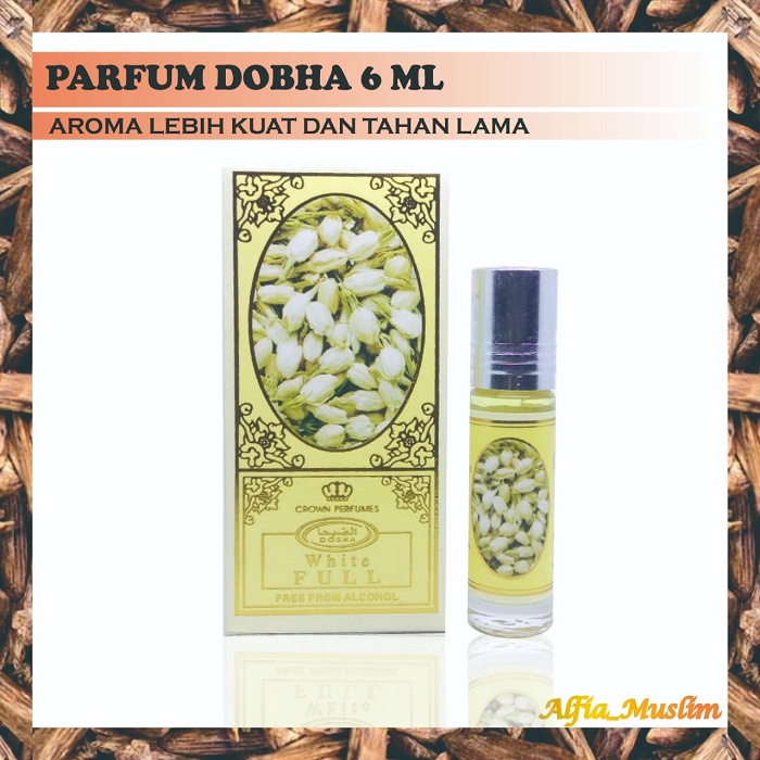 Parfum Qasimah Non Al kohol Dobha 6 ML Roll On