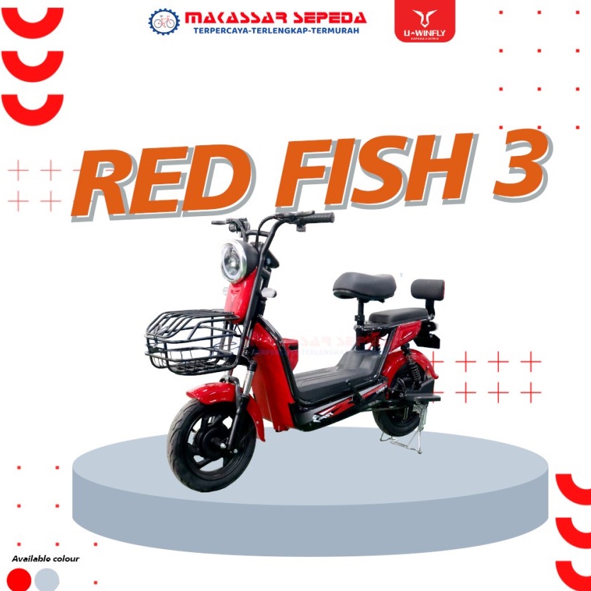 SEPEDA LISTRIK E-BIKE UWINFLY REDFISH 3
