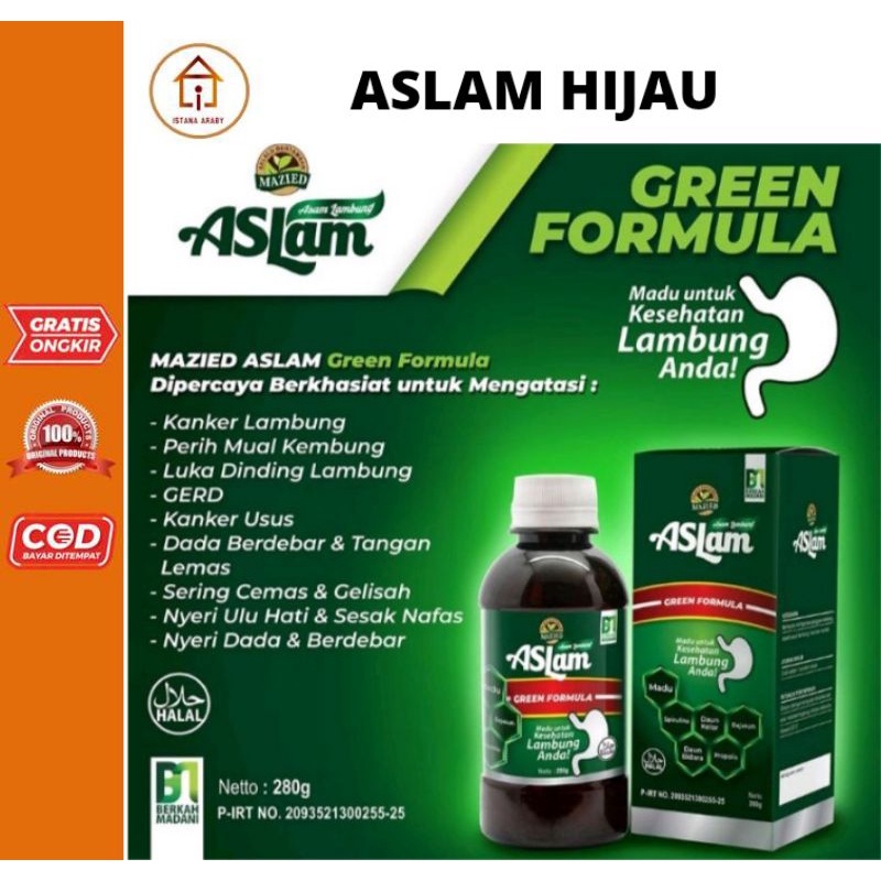 

MADU ASLAM MAZIED GREEN FORMULA 280GR/MADU ASLAM HIJAU/MADU LAMBUNG