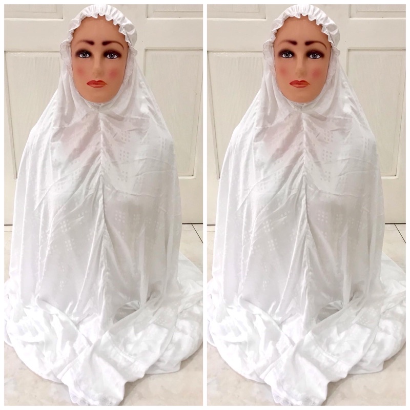 MUKENA TERUSAN SUTRA BLITZ POLOS ORIGINAL