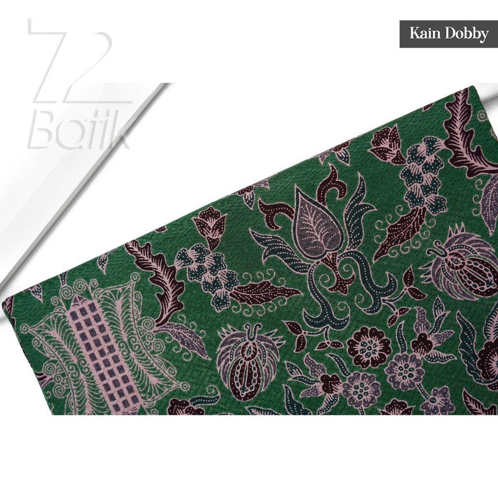 BATIK PRIA LENGAN PANJANG Kemeja Dobby Slimfit Motif Pintu Aceh Premium Hijau Putih 723593 Cap 72 - Baju Kemeja Atasan Pakaian Setelan Batik Pria Cowok Laki Laki Remaja Keluarga Kantor Lengan Panjang Modern Slimfit Slim Fit Premium Kekinian