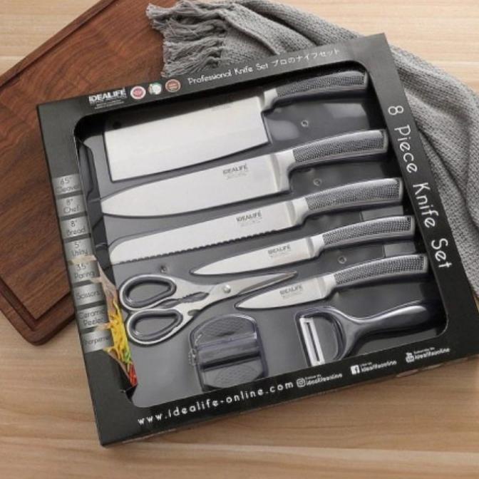 

PROFESSIONAL KNIFE SET - PERLENGKAPAN PISAU DAPUR IDEALIFE IL163S SDVD6545DV